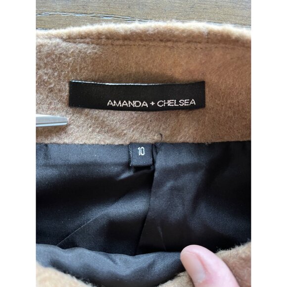 EUC Amanda + Chelsea Women's Colorblock Wool Blend Mini Skirt - Picture 4 of 5